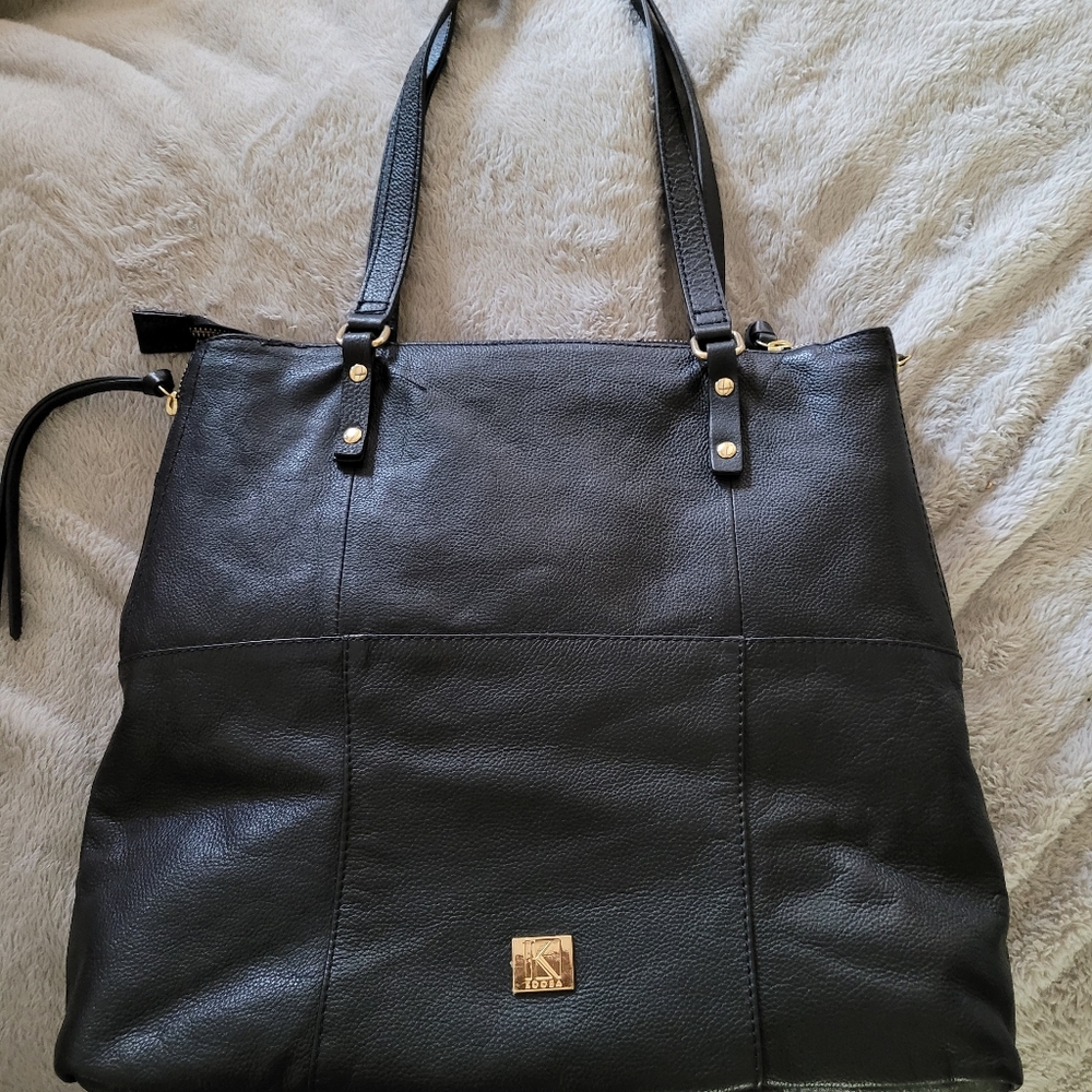 KOOBA LARGE LEATHER TOTE